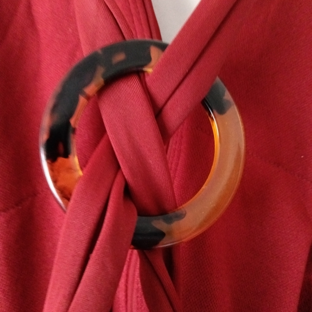 NEW Kona Sol's Burgundy Halter One-piece Swimsuit - Picture 3 of 5